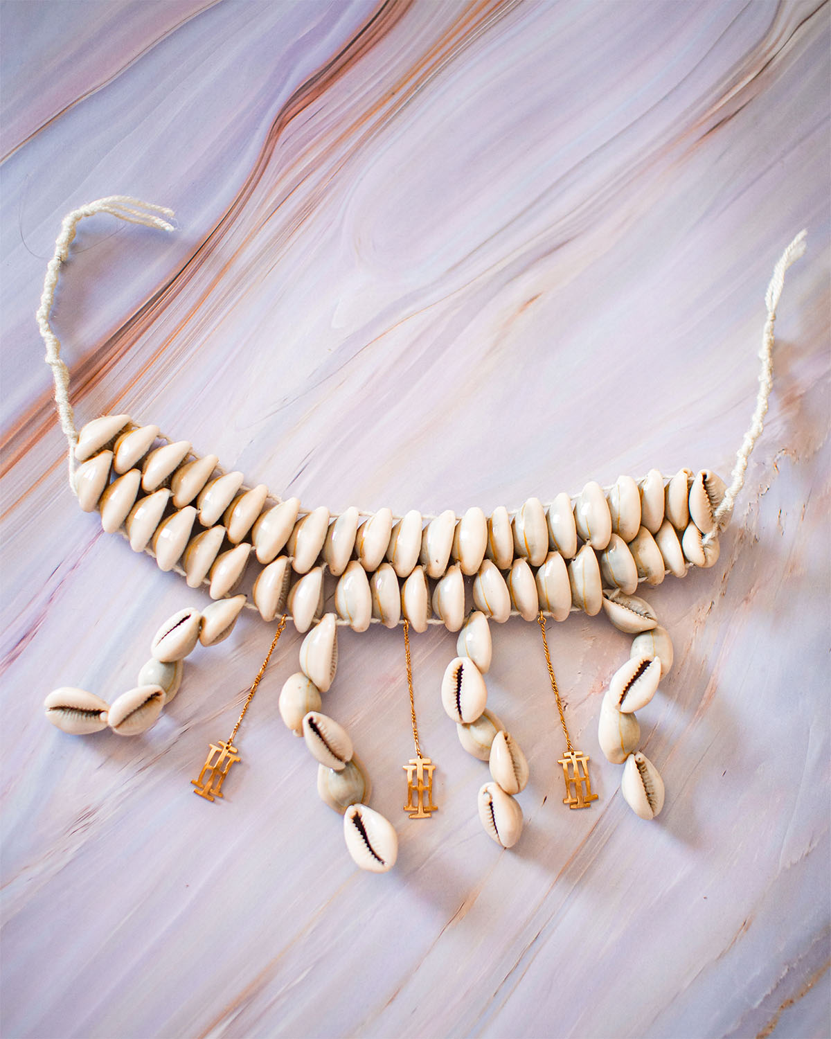 Seashells necklace