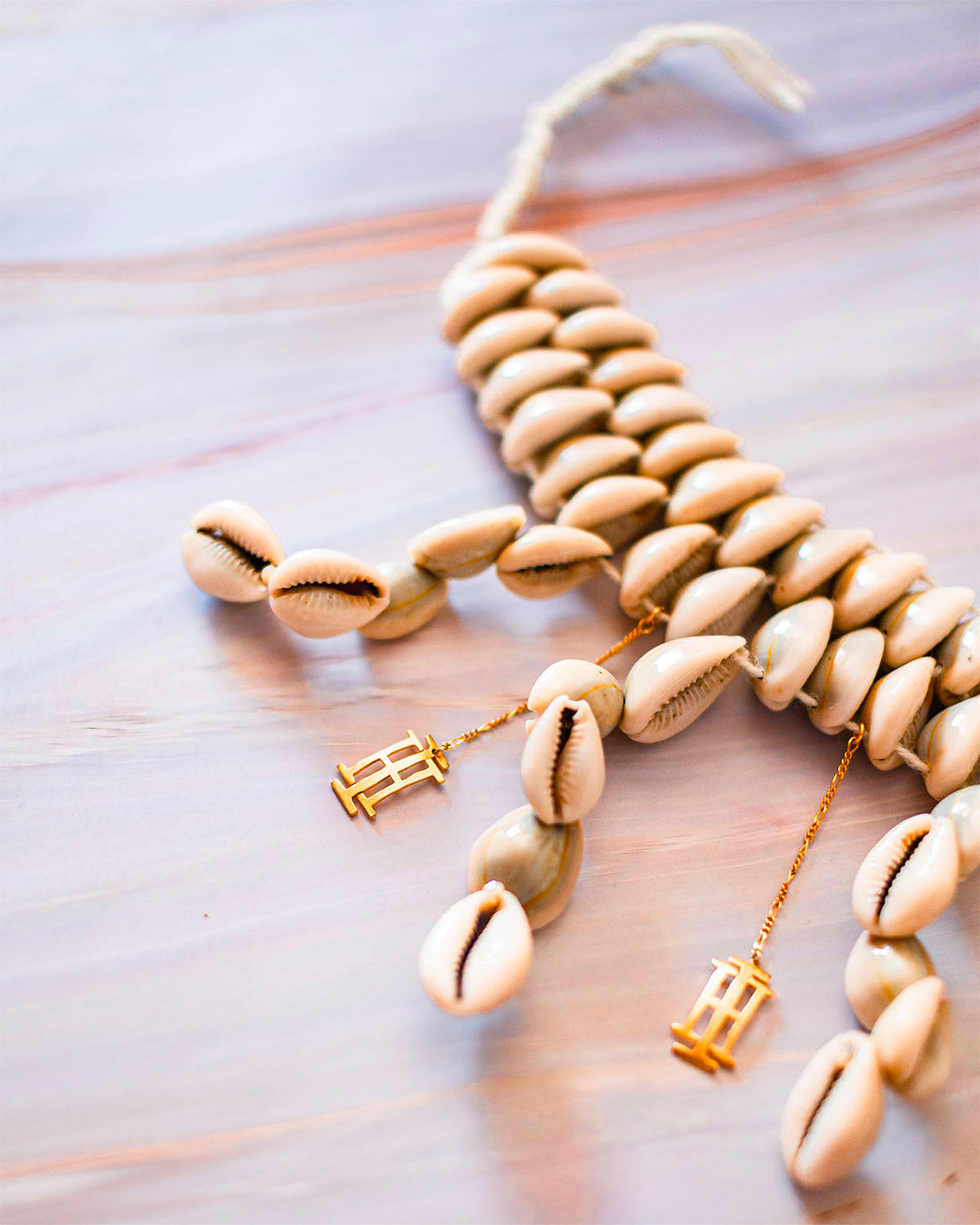 Seashells necklace